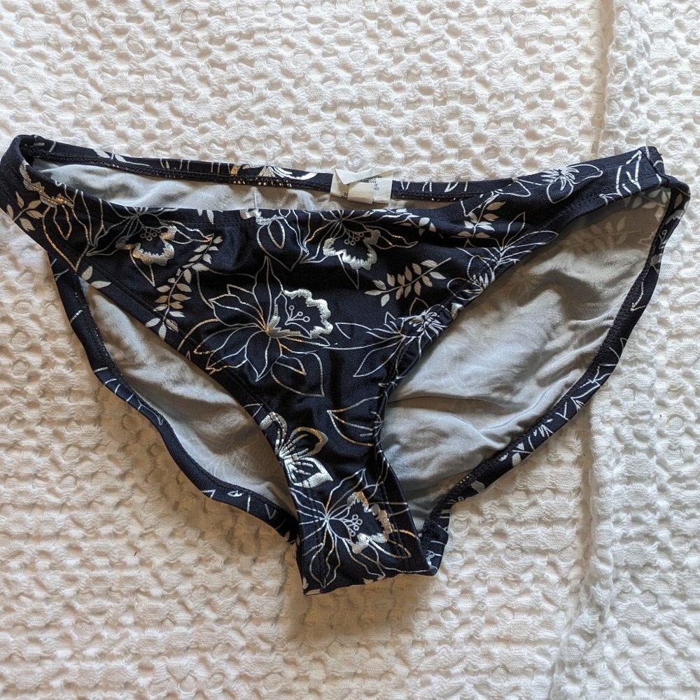 Converse bikini bottom, S, silver and dusty blue